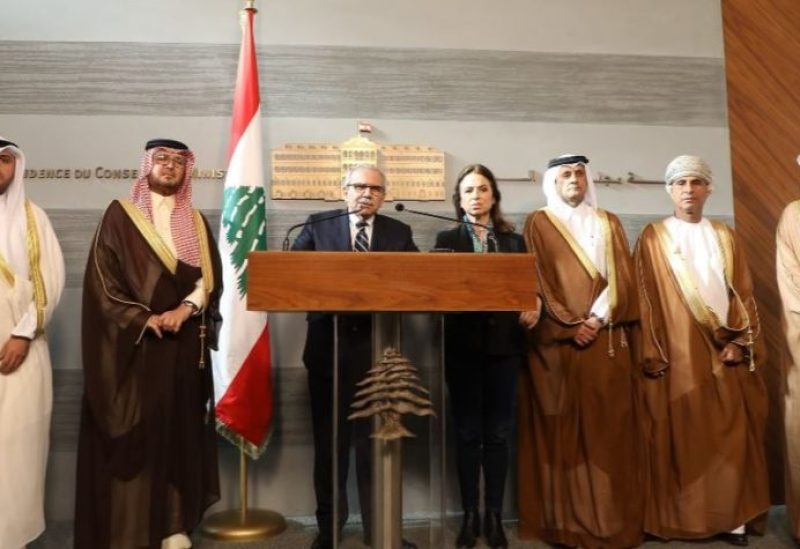 المؤتمر الصحافي لرئيس الحكومة نواف سلام بعد اجتماعه مع سفراء دول مجلس التعاون الخليجي
