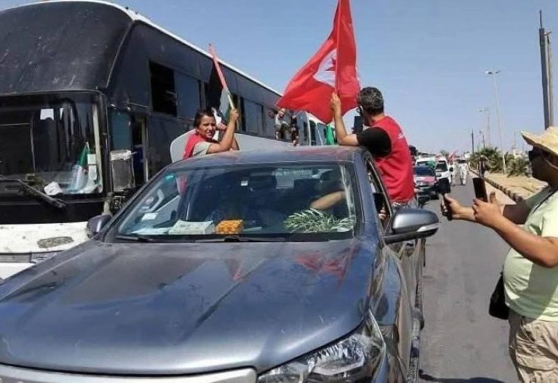 قافلة الصمود في الأراضي الليبية