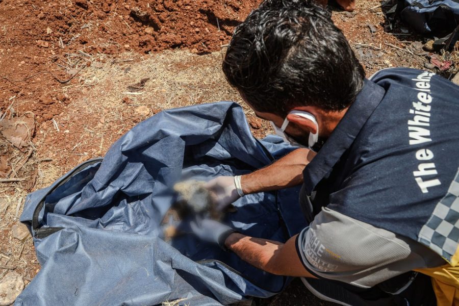 مقبرة جماعية في حمص - سوريا