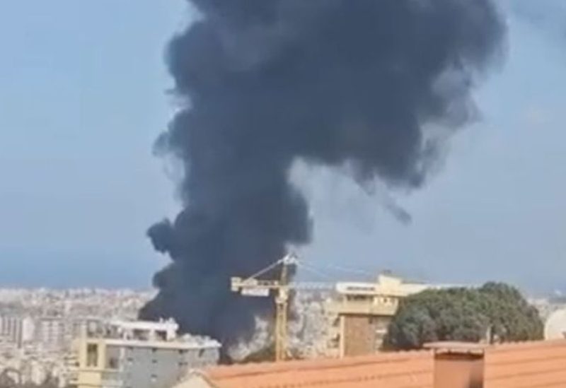 حريق ضخم وانفجار يهزان محطة محروقات في بعبدا