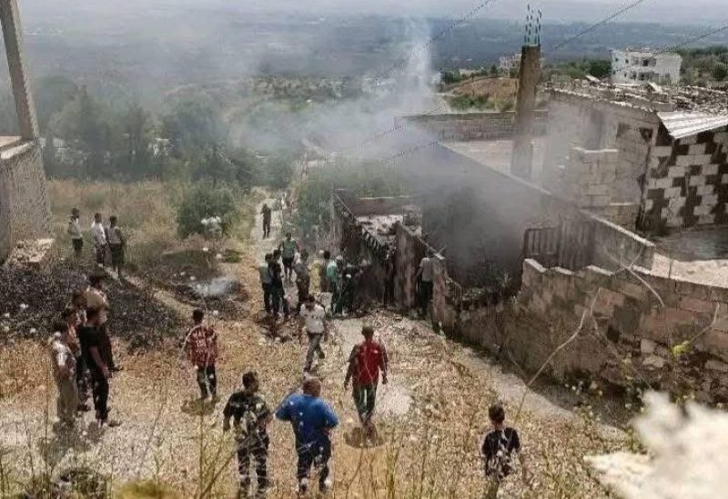 سقوط طائرة مسـيرة على أحد المنازل في سوريا