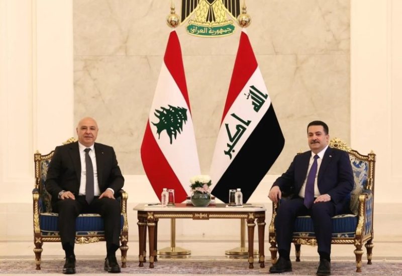 رئيس الجمهورية جوزاف عون ورئيس الوزراء العراقي محمد شياع السوداني في بغداد