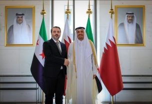 زير الخارجية السوري أسعد الشيباني يلتقي في الدوحة، نظيره القطري محمد بن عبد الرحمن آل ثاني