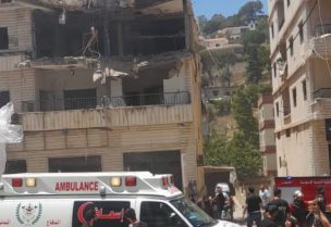 الشقة المستهدفة في النبطية