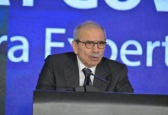 رئيس مجلس الوزراء الدكتور نواف سلام خلال مؤتمر "الحكومة الذكية: خبراء الاغتراب من أجل لبنان"