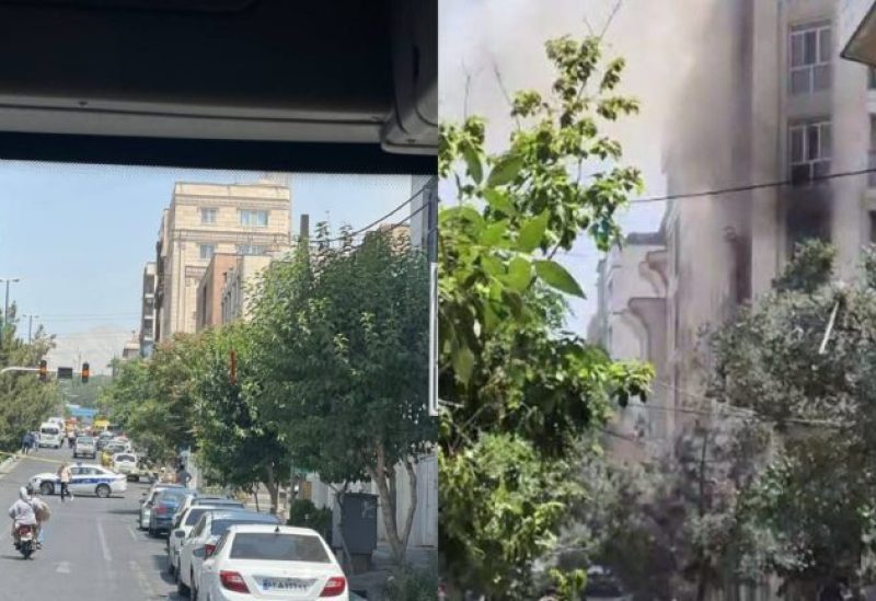 الشقة المستهدفة في طهران