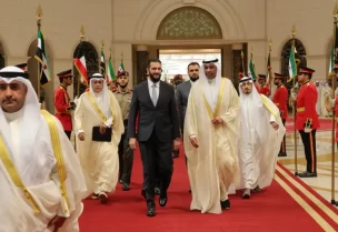 الشرع وصل الكويت الوجهة العربية السابعة منذ توليه منصبه (الإخبارية السورية)
