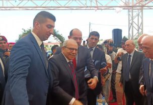 رئيس مجلس الوزراء الدكتور نواف سلام خلال احتفال وضع حجر الأساس للمركز الإسلامي في البقاع الأوسط
