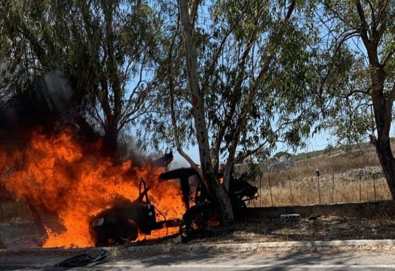 مسيّرة إسرائيلية تستهدف سيارة "رابيد" في برعشيت جنوبي لبنان