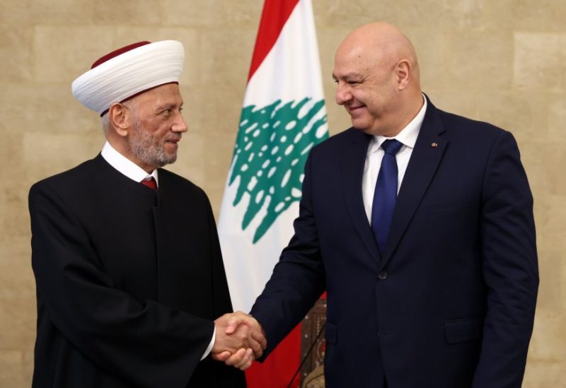 رئيس الجمهورية العماد جوزاف عون ومفتي الجمهورية الشيخ عبد اللطيف دريان