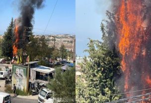 الغارة الاسرائيلية على الكفور جنوب لبنان