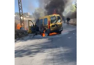 ة سيارة من نوع "رابيد" في بلدة دير كيفا