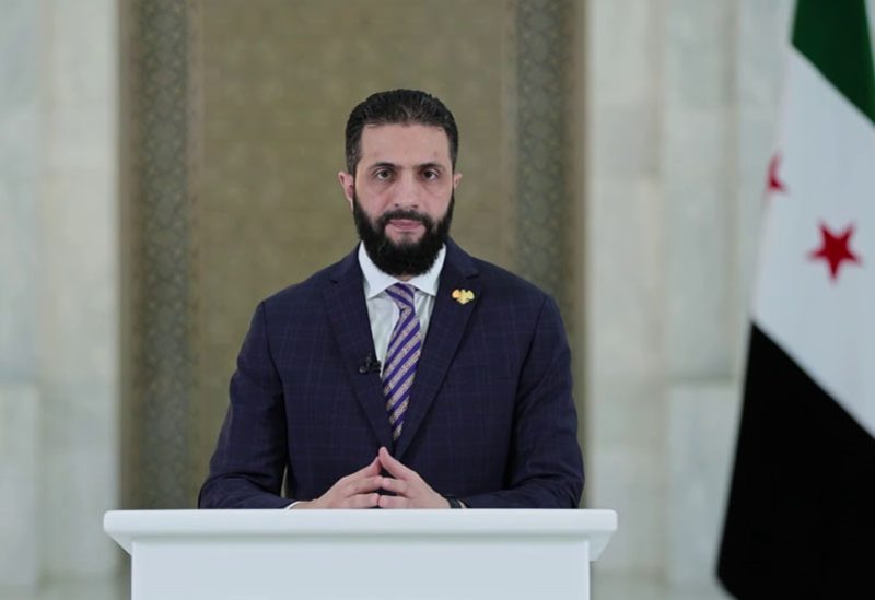 الرئيس السوري أحمد الشرع