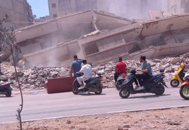 المبنى المنهار في الضاحية