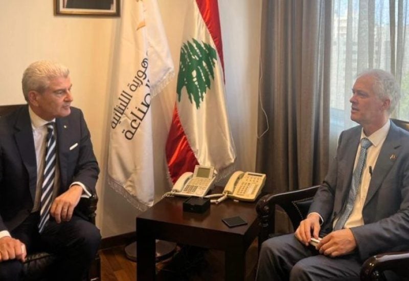 وزير الصتاعة جز عيسى الخوري يستقبل سفير بلجيكا آرنوت باولز
