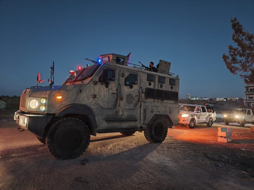 لقطات لانتشار قوى الأمن الداخلي على الحدود الإدارية الفاصلة بين محافظتي درعا والسويداء - سانا
