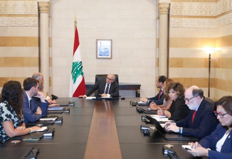 الرئيس سلام مع الوفد الفرنسي بحضور السفير الفرنسي في لبنان هيرفيه ماغرو