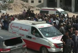 بدء مراسم تشييع جثماني مراسلي الجزيرة في غزة الشريف وقريقع