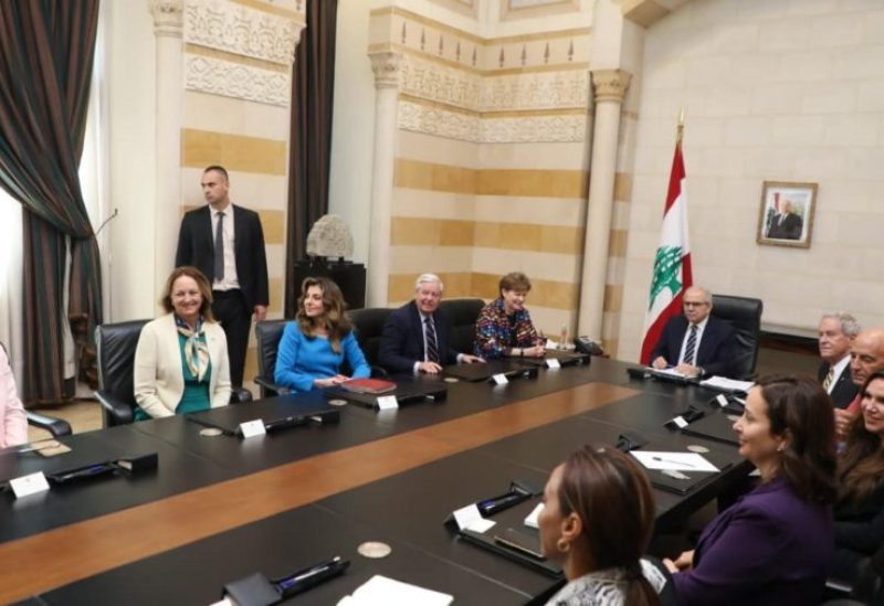 رئيس مجلس الوزراء نواف سلام في السراي الكبير وفدًا من الكونغرس الأميركي