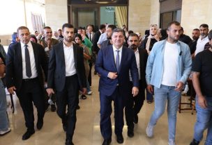 الشيخ بهاء رفيق الحريري خلال زيارته إلى صيدا