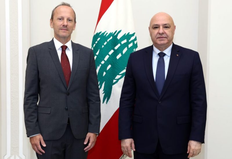 رئيس الجمهورية العماد جوزاف عون مغ مدير مكتب لبنان في مركز جنيف لحوكمة قطاع الأمن (DCAF) Adam Styp-Rekowski
