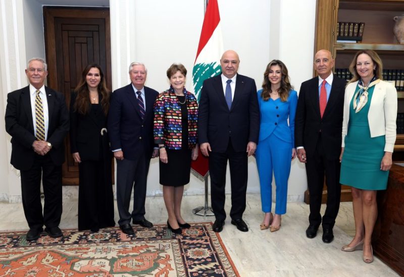 رئيس الجمهورية العماد جوزاف عون خلال لقائه الوفد الأميركي في بعبدا