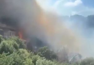 الحريق في بشامون