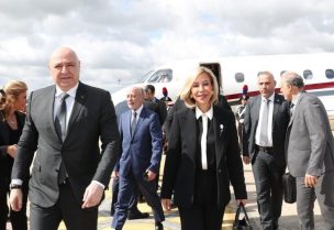رئيس الجمهورية العماد جوزاف عون، واللبنانية الأولى السيدة نعمت عون