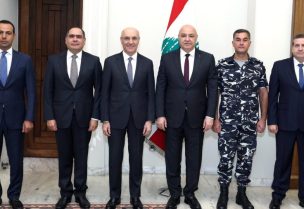 وزير الداخلية والبلديات أحمد الحجار بعد لقائه رئيس الجمهورية العماد جوزاف عون في قصر بعبدا
