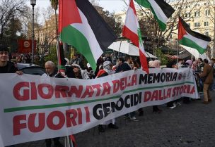 آلاف الإيطاليين يتظاهرون تضامنا مع غزة