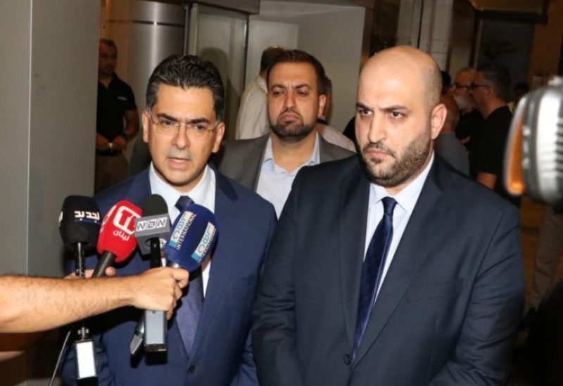 وزير الصحة العامة ركان ناصر الدين ووزير الاعلام المحامي د. بول مرقص