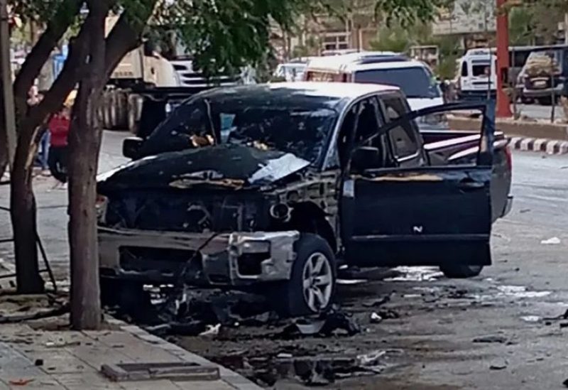 انفجار بـ"جديدة عرطوز" وقع أثناء محاولة تفكيك عبوة مزروعة في سيارة من نوع "بيك أب" (سانا)