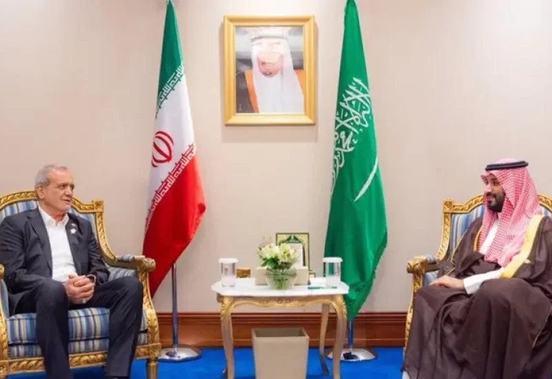 ولي العهد السعودي رئيس مجلس الوزراء الأمير محمد بن سلمان، والرئيس إيران، مسعود بزشكيان