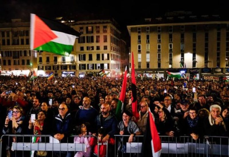 مظاهرات تندلع في أوروبا احتجاجاً على اعتراض البحرية الإسرائيلية لأسطول الصمود