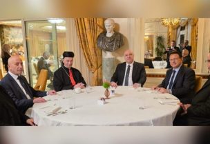 لقاء يجمع الرئيس عون في روما البطريرك الماروني مار بشارة بطرس الراعي