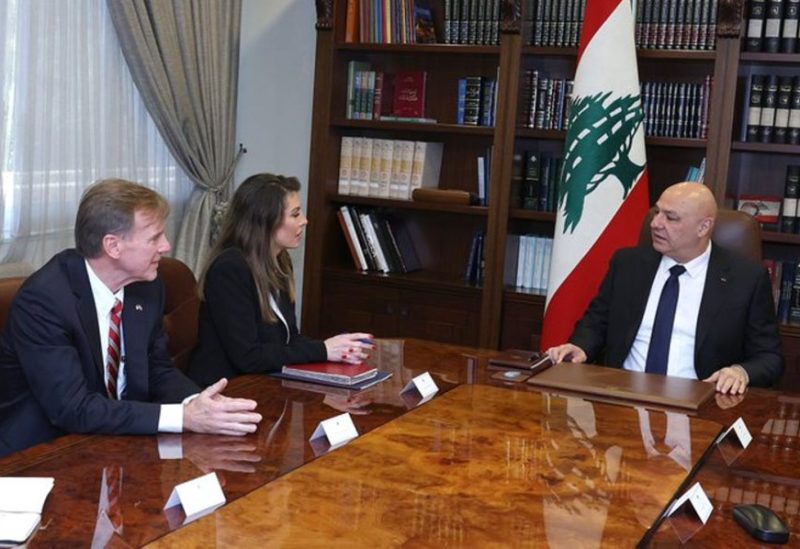 الرئيس جوزاف عون خلال استقباله الموفدة الأمريكية مورغان أورتاغوس