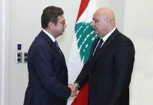 رئيس الجمهورية العماد جوزاف عون خلال لقائه رئيس المخابرات العامّة المصرية اللواء حسن محمود رشاد