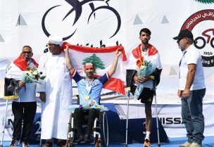 لاعب منتخب لبنان للدراجات أحمد محمد الغول
