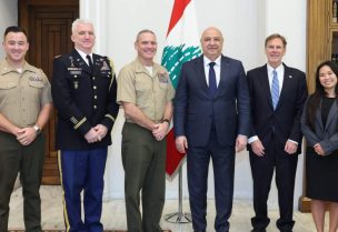 رئيس الجمهورية العماد جوزاف عون الرئيس الجديد للجنة الاشراف على وقف الاعمال الحربية ( الميكانيزم) الجنرال الأميركي JOSEPH CLEARFIELD