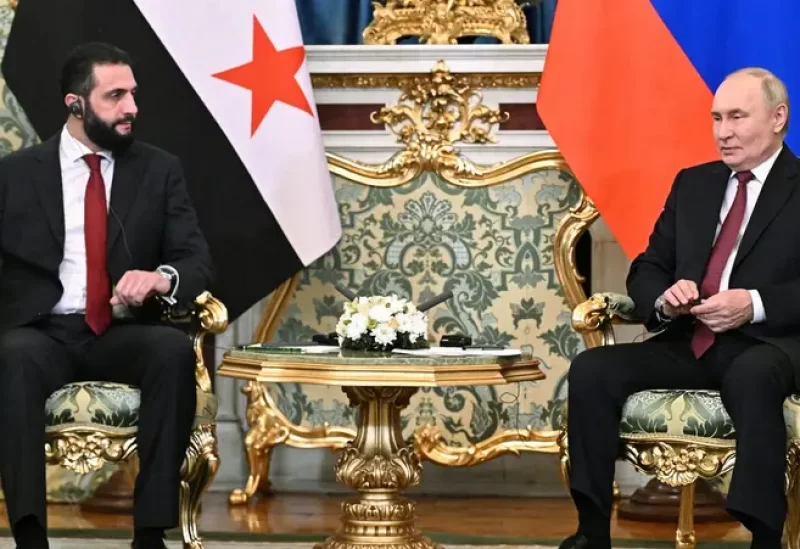 من لقاء فلاديمير بوتين وأحمد الشرع - 15 أكتوبر 2025 - رويترز