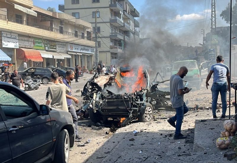 غارة من مسيّرة إسرائيلية سيارة على طريق زبدين في منطقة النبطية