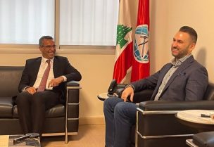 رئيس الحزب التقدمي الاشتراكي النائب تيمور جنبلاط، في كليمنصو، وزير الزراعة نزار هاني