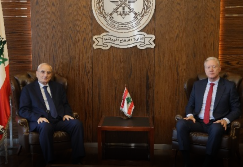 وزير الدفاع الوطني اللواء ميشال منسى ووزير الخارجية والمغتربين يوسف رجّي