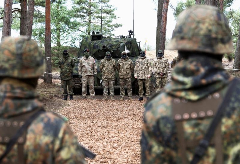تدريب لجنود أوكرانيين في قاعدة عسكرية ألمانية في 2024. رويترز