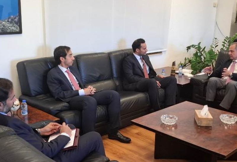 وزير الطاقة يبحث فرص الاستثمار في لبنان مع وفد من جهاز قطر للاستثمار
