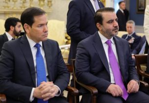 وزير الخارجية والمغتربين أسعد حسن الشيباني ونظيره الأمريكي ماركو روبيو
