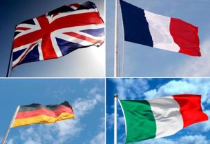 ألمانيا وإيطاليا وفرنسا وبريطانيا