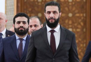 الرئيس السوري أحمد الشرع ووزير الداخلية أنس خطاب