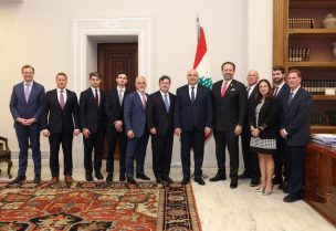 رئيس الجمهورية العماد جوزاف عون يستقبل وفد وزارة الخزانة الأميركية