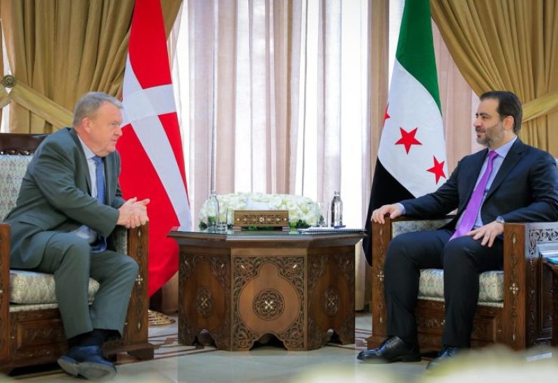 وزير الخارجية السوري أيعد الشيباني يستقبل نظيره الدنماركي لارس لوك راسموسن